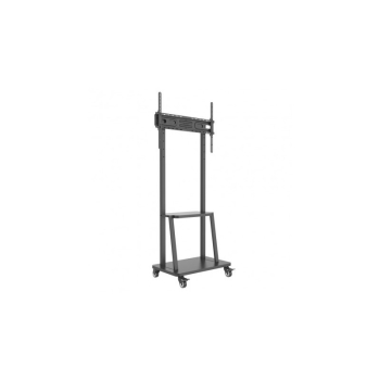 Stand TV mobil pe roti, raft pentru dispozitive multimedia, 32 - 70 inch, reglabil, negru, Techly, ICA-TR3390 ICA-TR3390 