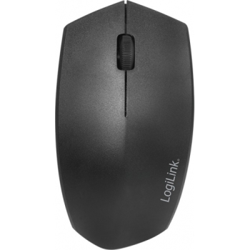 MOUSE Logilink, PC sau NB, wireless, BT 4.1 + 2.4GHz, optic, 1200 dpi, butoane/scroll 3/1, ergonomic, negru, ID0191 (timbru verde 0.18 lei) 