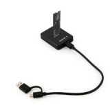SSD DOCKING Station GEMBIRD, USB 3.1 Type-C, SSD suportat M2 NGFF & NVMe, conectare S-ATA & PCIe, slot: 2230, 2242, 2260, 2280, 22110, black, DD-U3M2 (timbru verde 0.8 lei)