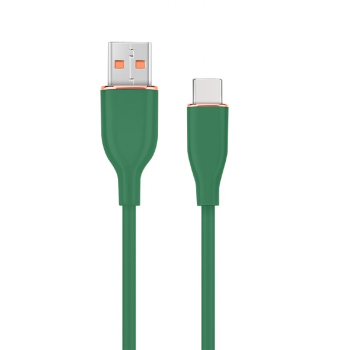 GEMBIRD Premium silicon Type-C USB charging and data cable 1.5 m Midnight Green