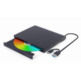 DVD-RW extern, GEMBIRD, interfata USB-C 3.1, negru, DVD-USB-03 (timbru verde 0.8 lei) 