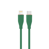 GEMBIRD Premium silicon USB Type-C to 8-pins charging data cable 1.5m Midnight Green GEMBIRD Premium silicon USB Type-C to 8-pins charging data cable 1.5m Midnight Green