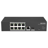 Switch Smart managed 8 porturi PoE, 2 porturi uplink SFP/RJ45 - HIKVISION DS-3T1310P-SI-HS 