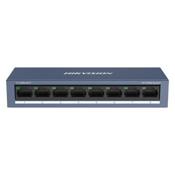 Switch 8 porturi 10/100 Mbps RJ45 - HIKVISION DS-3E0108-O  