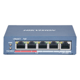 Switch 4 porturi 100 Mb PoE, 1 port uplink RJ45 100 Mb, SMART Management - HIKVISION DS-3E1105P-EI-M