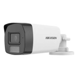 Camera analogica Dual Light - Camera analog 2MP, lentila 2.8mm, IR 40m, WL 40m, TVI/AHD/CVI/CVBS, Mic. - HIKVISION DS-2CE17D0T-LFS-2.8mm 