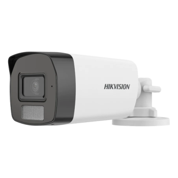 Camera analogica Dual Light - Camera analog 3K, lentila 2.8mm, IR 40m, WL 40m, TVI/AHD/CVI/CVBS, Microfon - HIKVISION DS-2CE17K0T-LFS-2.8mm  