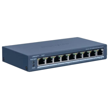 Switch 8 porturi PoE, 1 port uplink RJ45, Management - HIKVISION DS-3E1309P-EI-M  