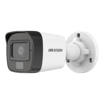 Camera analogica Dual Light - Camera analog 2MP, lentila 2.8mm, IR 25m, WL 20m, TVI/AHD/CVI/CVBS, Mic., IP67 - HIKVISION DS-2CE16D0T-LPFS-2.8mm  
