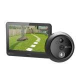 Videointerfon Vizor electronic smart EZVIZ, Wi-Fi, FullHD 1080P, monitor 4.3 inch, acumulator 4600mAh, slot SDcard CS-HP4(2WPFBS)  