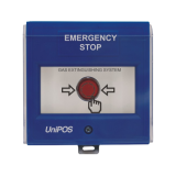 EMERGENCY STOP Button, FD3050B; Button for holding the extinguishing. It increases the evacualtion time. Compatible with FS5200E.