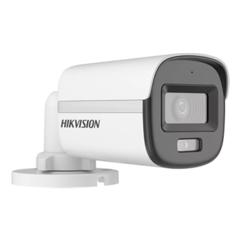 Camera analogica ColorVu, Dual Light - Camera analog 2MP, lentila 2.8mm, IR 20m, WL 20m, TVI/AHD/CVI/CVBS, Mic., IP67 - HIKVISION DS-2CE10DF0T-LFS-2.8mm  