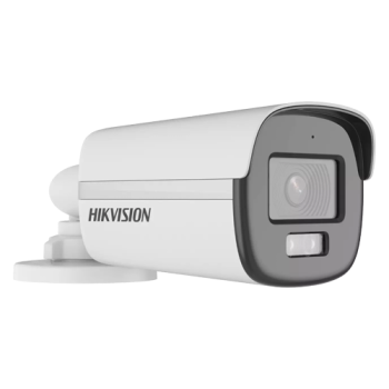 Camera analogica ColorVu, Dual Light - Camera analog 2MP, lentila 2.8mm, IR 40m, WL 40m, TVI/AHD/CVI/CVBS, Mic., IP67 - HIKVISION DS-2CE12DF0T-LFS-2.8mm  