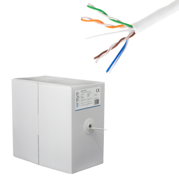 Cablu UTP, cat 5E, CUPRU 100%, 305m, 4x2x24 AWG - eRaya NET5EUT-305  