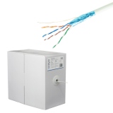 Cablu FTP, cat 5e, CUPRU 100%, 305m, 4x2x24 AWG - eRaya NET5EFT-305  