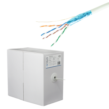 Cablu FTP, cat 5e, CUPRU 100%, 305m, 4x2x24 AWG - eRaya NET5EFT-305  