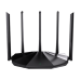 Router Wi-Fi 6, DualBand 2.4Ghz/5GHz, 300+1201Mbps, 5x6dBi, 4 porturi Gigabit - TENDA TND-RX2-PRO  