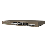 Switch 24 porturi PoE Gigabit, 1 port consola, 4 port SFP Gigabit, management - TENDA TND-TEG5328P-24-410W  