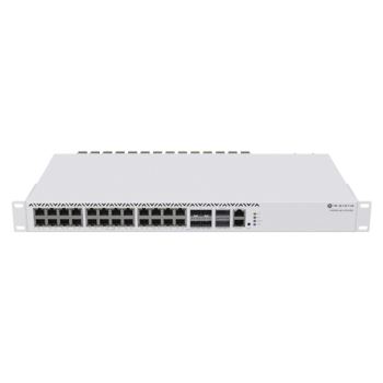 Management Switch 20 RJ45 2.5 Gigabit, 2 x QSFP+, 4 x Combo (2.5 Gigabit sau SFP+) - Mikrotik CRS326-4C+20G+2Q+RM  