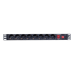 PDU 8 prize Shuko, 19, 1U, aluminiu cu protectie - ASYTECH Networking ASY-PDU-8 