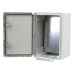 Plastim Cutie distributie IP65 din ABS gri, usa mata, placa metalica, 300x400x220 mm PP3005  