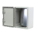 Plastim Cutie distributie IP65 din ABS gri, usa mata, placa metalica, 300x400x220 mm PP3005  