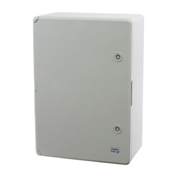 Plastim Cutie distributie IP65 din ABS gri, usa mata, placa metalica, 350x500x190 mm PP3006  