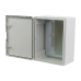Plastim Cutie distributie IP65 din ABS gri, usa mata, placa metalica, 400x500x240 mm PP3007  