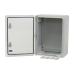 Plastim Cutie distributie IP65 din ABS gri, usa transparenta, placa metalica, 300x400x170 mm PP3014  