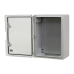 Plastim Cutie distributie IP65 din ABS gri, usa transparenta, placa metalica, 300x400x170 mm PP3014  
