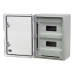 Plastim Cutie modulara IP65 din ABS gri, usa transparenta, 2 x 12 module, 300x400x170 mm PP3114  