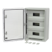 Plastim Cutie modulara IP65 din ABS gri, usa transparenta, 3 x 15 module, 350x500x190 mm PP3116  