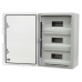 Plastim Cutie modulara IP65 din ABS gri, usa transparenta, 3 x 15 module, 350x500x190 mm PP3116  