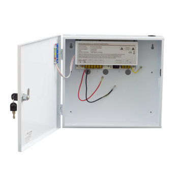 UPS Sursa de alimentare 12V/10A, back-up in cabinet metalic SDC-12-10B 