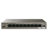 Switch 8 porturi Gigabit PoE, 1 x RJ45 Gigabit Uplink, 1 x SFP Gigabit Uplink - IP-COM G1110PF-8-102W  