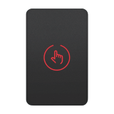Buton de iesire Touch, plastic negru, montaj aparent, 12-24 Vcc, NO-NC-COM, LED, 86 x 55 mm CSB-86-P2