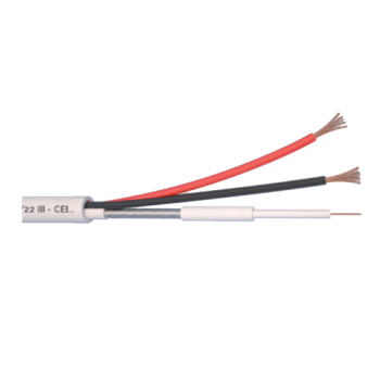 Adaptor Elan Cablu Microcoaxial + alimentare 2x0.5, Cupru 100%, 100m MCX75-2x0.5  