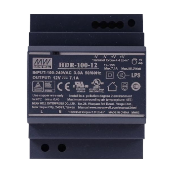 Sursa de alimentare in comutatie, 12V / 7.1A, sina DIN - MEAN WELL HDR-100-12