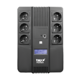 UPS TSY Power, 600VA/360W, LCD, line interactive, 6 x Schuko TSY-D-0K6-LCD UPS TSY Power, 600VA/360W, LCD, line interactive, 6 x Schuko TSY-D-0K6-LCD