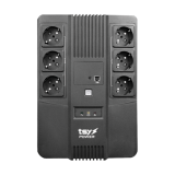 UPS TSY Power, 600VA/360W, LED, line interactive, 6 x Schuko TSY-D-0K6-LED UPS TSY Power, 600VA/360W, LED, line interactive, 6 x Schuko TSY-D-0K6-LED