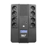 UPS TSY Power, 1000VA/600W, LCD,  line interactive, 8 x Schuko TSY-D-1K0-LCD