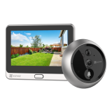 Vizor electronic smart, Wi-Fi, FullHD, monitor 4.3 inch, sonerie, acumulator 4600mAh, Argintiu - EZVIZ CS-DP2C-Silver