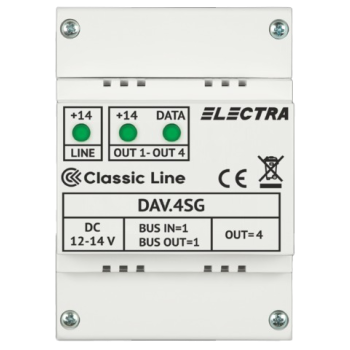 Doza derivatie video DAV.4SG Classic 4 iesiri - ELECTRA DAV.4SG