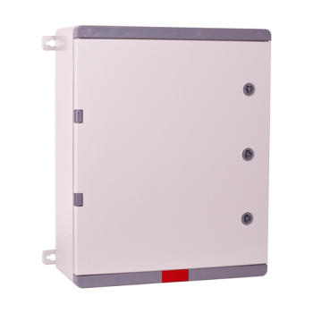 Cutie distributie IP67 din ABS gri, usa mata, placa metalica, 400x500x180 mm PD405018