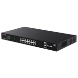 Switch 16 x RJ45 1G PoE, 2 x SFP 1G, 2 x RJ45 1G, Management, 1U - IP-COM G2220P-16-250W