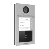 Panou exterior videointerfon TCP/IP pentru 4 familii, Wi-Fi 2.4GHz, control acces integrat - HIKVISION DS-KV8413-WME1  