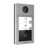 Panou exterior videointerfon TCP/IP pentru 2 familii, Wi-Fi 2.4GHz, control acces integrat - HIKVISION DS-KV8213-WME1  