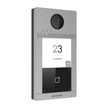 Panou exterior videointerfon TCP/IP pentru 1 familie, Wi-Fi 2.4GHz, control acces integrat - HIKVISION DS-KV8113-WME1  