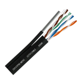 TSY Cable Cablu FTP autoportant, cat 5E, CUPRU 100%, 305m, negru TSY-FTP5E-MESS  