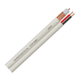 Adaptor TSY Cable Cablu coaxial RG59 + alimentare 2x0.75, 100m, alb TSY-RG59+2X0.75-L-W 